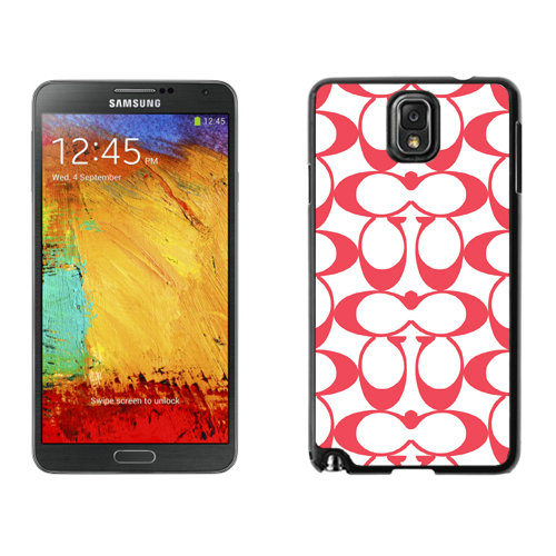 Coach Big Logo Red Samsung Note 3 Cases DRP | Women - Click Image to Close